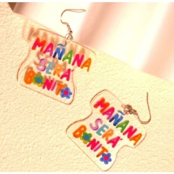 Colorful fun rainbow earrings - Picture 1 of 4